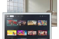 Souria 31.5 inches Google TV Smart Mirror 4K Screen Waterproof TV DTV Tuner Built-in Hotel Bathroom SPA Kitchen Bluetooth WiFi