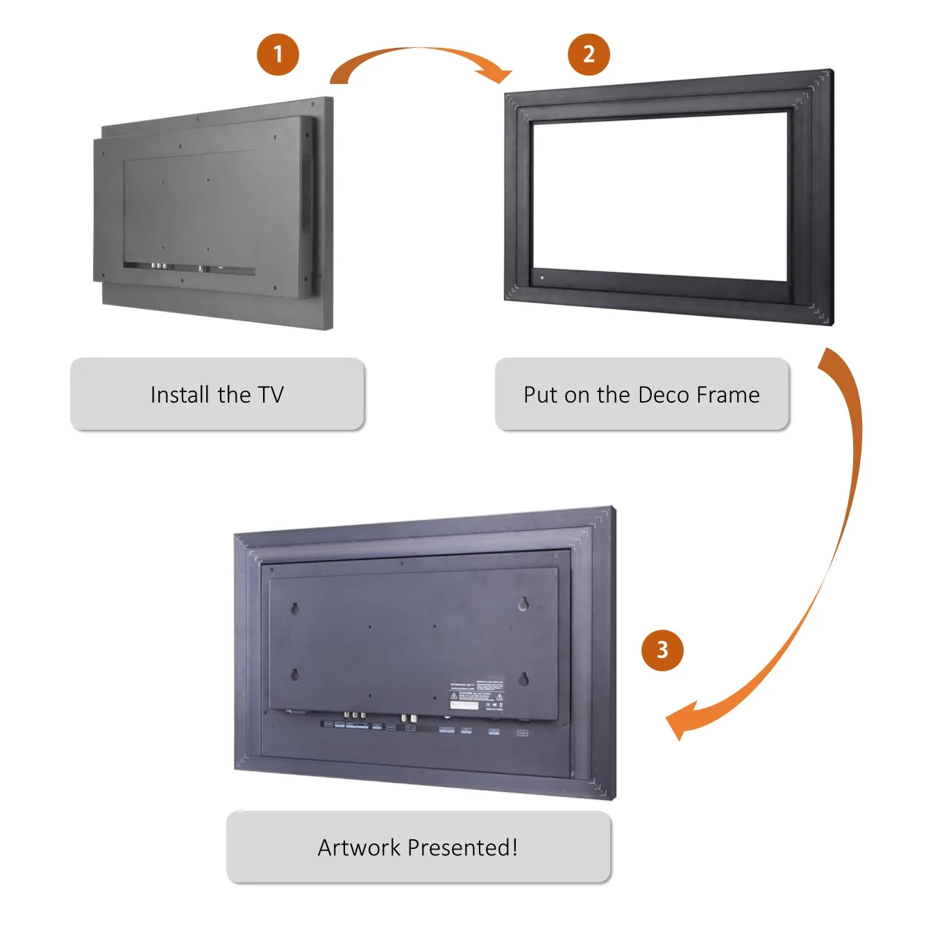 Souria 27 inches Smart Bathroom Mirror TV with Frame Waterproof Smart webOS Gallery Fireplace LED Television Hotel DTV Tuner