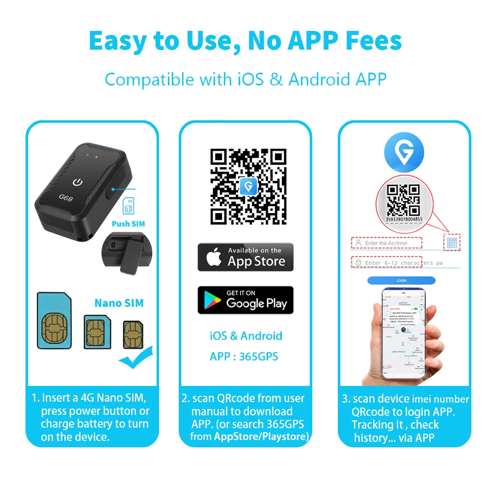 GPS Tracker 4G Mini GPS Tracker Car 4G GPS Tracker Mini GPS Locator Magnet IP67 GPS Car Tracker Tamper Alert