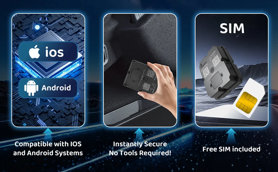Wireless GPS Tracker for Car Anti-Theft | Global Real-Time Vehicle Locator with IoT SIM | Vibration & Geo-Fence Alarm | 15+ Days