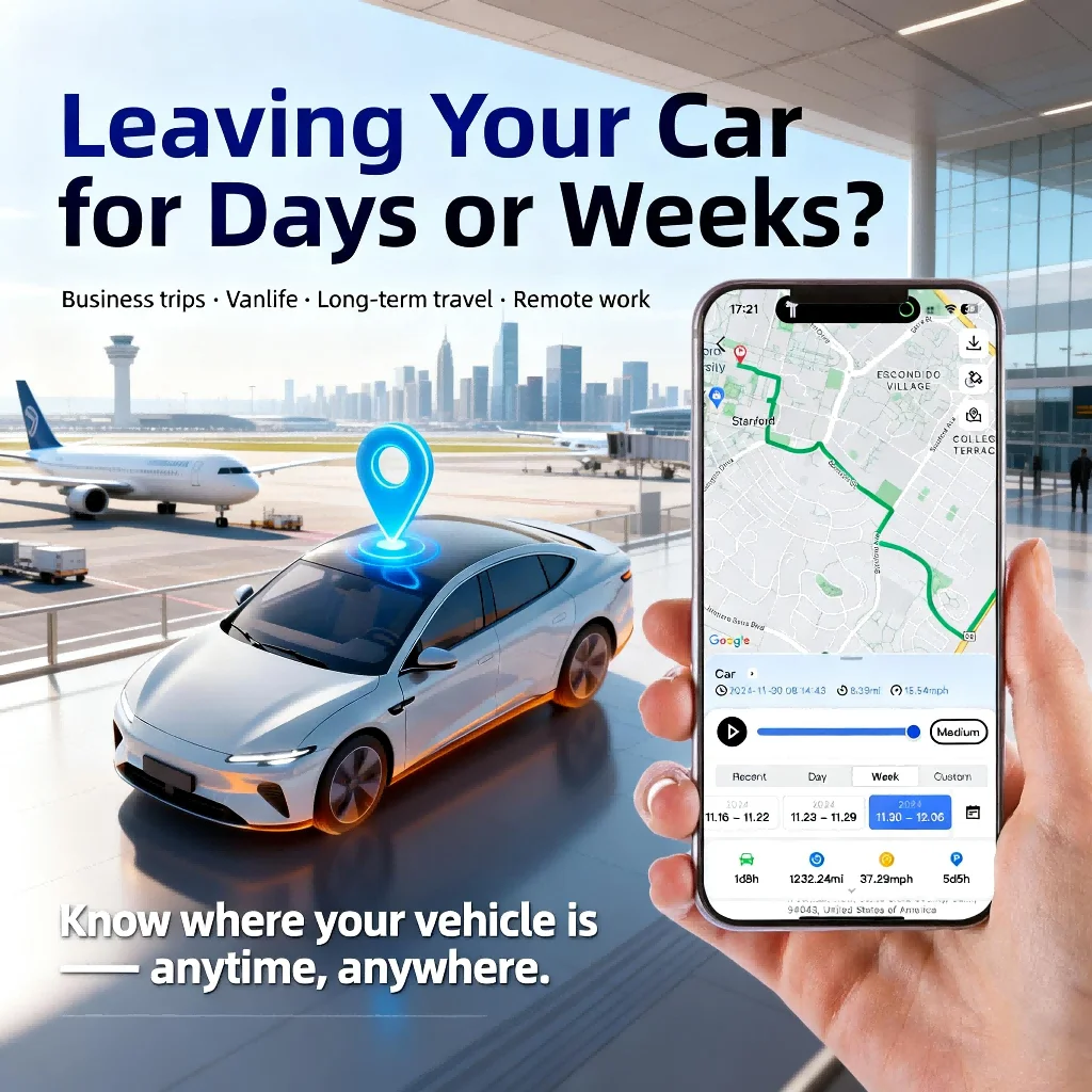 Wireless GPS Tracker for Car Anti-Theft | Global Real-Time Vehicle Locator with IoT SIM | Vibration & Geo-Fence Alarm | 15+ Days