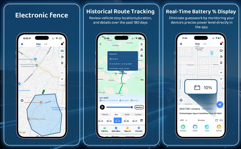 Wireless GPS Tracker for Car Anti-Theft | Global Real-Time Vehicle Locator with IoT SIM | Vibration & Geo-Fence Alarm | 15+ Days
