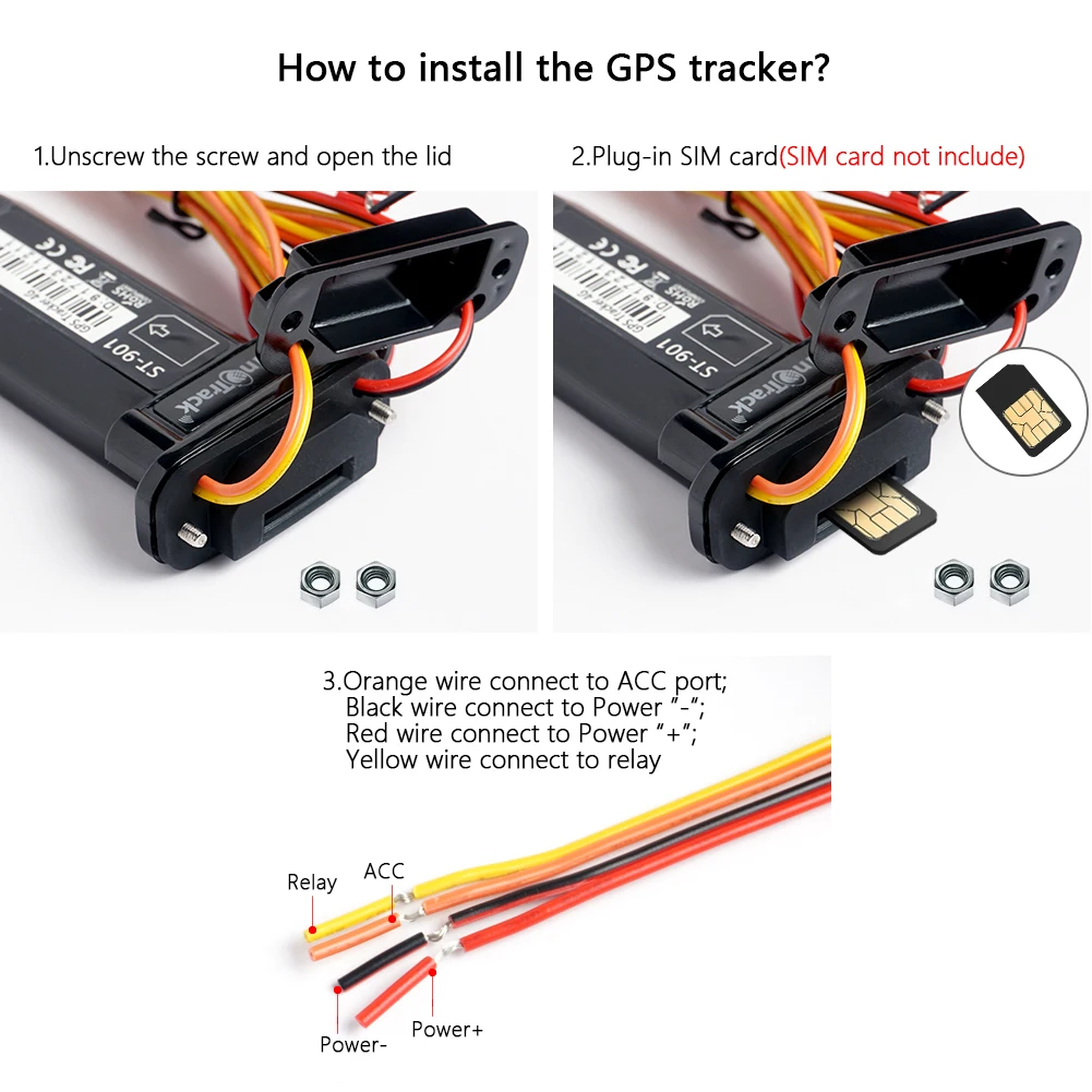 Best Cheap China GPS Tracker Vehicle Tracking Device Waterproof motorcycle Car Mini GPS GSM SMS locator with real time tracking