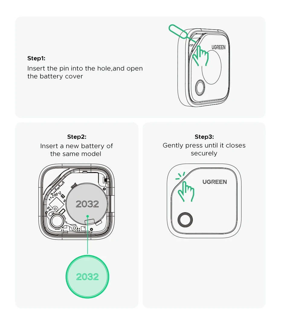 UGREEN Smart Bluetooth Tracker, Keys Finder Item Locator SmartTag