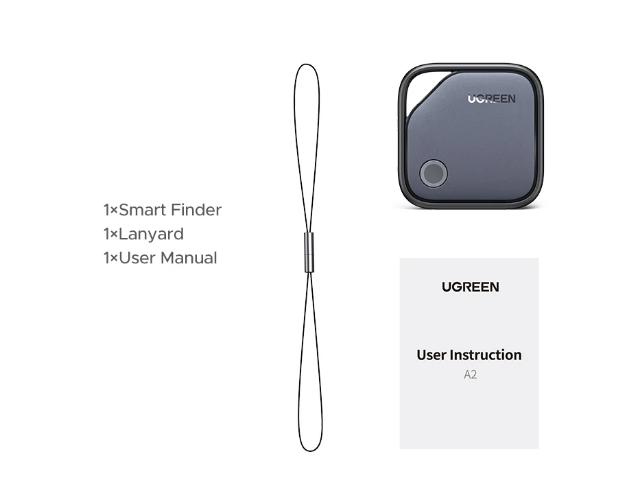 UGREEN Smart Bluetooth Tracker, Keys Finder Item Locator SmartTag