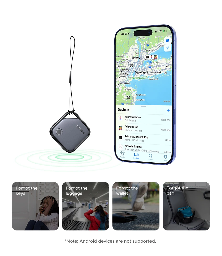 UGREEN Smart Bluetooth Tracker, Keys Finder Item Locator SmartTag
