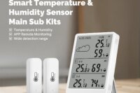MOES Tuya WiFi RF433 Smart Temp Humidity Sensor Kit with LED Screen, APP Control, Works with Alexa Google Home