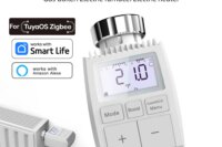 Tuya ZigBee Radiator Actuator Valve Smart Thermostatic Valve TRV with Internal Temperature Sensor For Tuya Smart Alexa Control