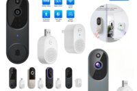 1080P Smart Video Doorbell Camera Wireless Wi-Fi Video Safedoorbell AI Motion Detection Night Vision Two-Way Audio Camera Chime