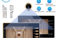 New 4.3 Inch Peephole 140° Smart Video Doorbells Door Viewer Camera Security Monitor 1080P HD Visual Doorbell