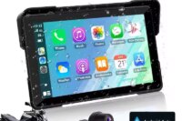 Vtopek 5"/7" inch Motorcycle DVR GPS Navigation Multimedia Player Wireless CarPlay Android Auto IPX7 Waterproof Screen Recorder