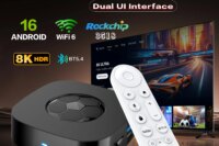 2026 New T1 Ultra TV Box Dual UI Interface 8K Ultra HD Android 16 8GB 128GB WIFI 6 Assistant Smart Streaming Media Player
