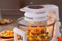 Visual Air Fryer New Household 17L Large Capacity Multi-Functional Glass Electric Fryer French Fries Machine