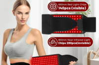 NEW 140PCS LED Red Light Therapy Belt Infrared Light Therapy Wrap660nm&850nm for Body with Timer Back Shoulder Waist Pain Relief