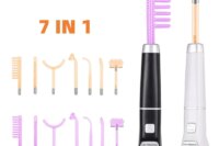 7 IN 1 High Frequency Electrode Wand Machine Neon Electrotherapy Glass Tube Acne Spot Wrinkles Remover Facial Beauty Care