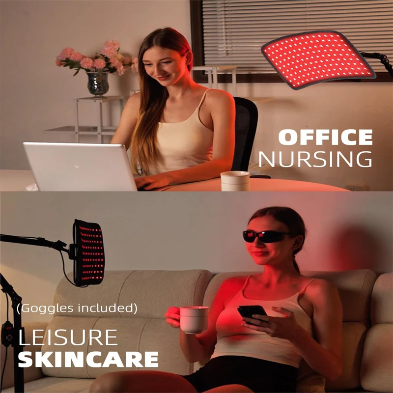 660nm 850nm Red Light Therapy Device with Stand Wrap Infrared Lamp for Body Face Pain Relief Skin Care Recovery Home Beauty 660nm 850nm Red Light Therapy Device with Stand Wrap Infrared Lamp for Body Face Pain Relief Skin Care Recovery Home Beauty