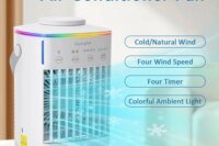 Portable Cold Air Conditioner Evaporative Air Cooler Mini Usb Table Fan Desktop Air Conditioning Fan Humidifier for Home Room