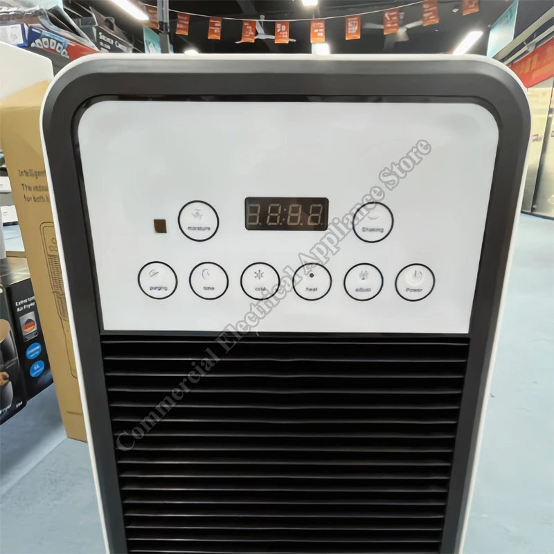 Water-Cooled Air Conditioner Fan Vertical Portable Electric Fan Household Mobile Cooling And Heating Dual‑use Heating Fan