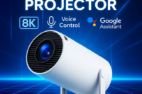 Smart Home Projector 1080P HDR10 4K Supported Portable Mini Projector WiFi Bluetooth Screen Mirroring Theater Beamer TV Stick