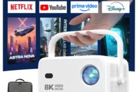 Velec TP350 Projector 8K Video Decode 650 ANSI 1080P Auto Focus Android 14 Smart Portable Outdoor Home Theater Projector