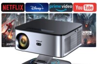 HORLAT T09MAX Google TV 4K Projector 40000Lumens WiFi6 BT5.2 Remote Auto Focus Native 1080P Full HD Home Theater Movie Projector