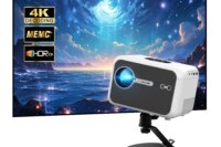 CAIWEI A6L Beam Projector 4K Full HD 1080P Home theater 3000 ANSI Auto Focus WiFi6 Smart Led Video Projectors Portable with MEMC