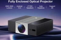 Touyinger Q11W Ultra Fully Enclosed Full HD 4K Video WiFi Android High Sound Low Power Consumption Home Theater Projector