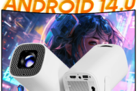 P30PRO Android 14 Smart Mini Projector WiFi6 BT 5.0 Supports 4K 1280 * 720P Supports Screen Mirroring Home Theater Projector