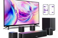 ULTIMEA 7.1 Channel Sound Bar System for TV with 4 Surround Speakers, App Controlled Virtual Surround Sound, Home Theater Audio