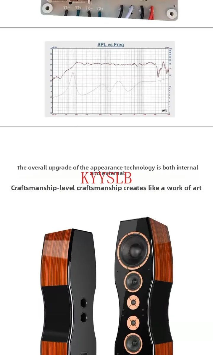 400W Dual 10-inch High-power Floor-standing Speakers Carbon Fiber Units High-fidelity Passive Speakers Home Front Audio 4ohm