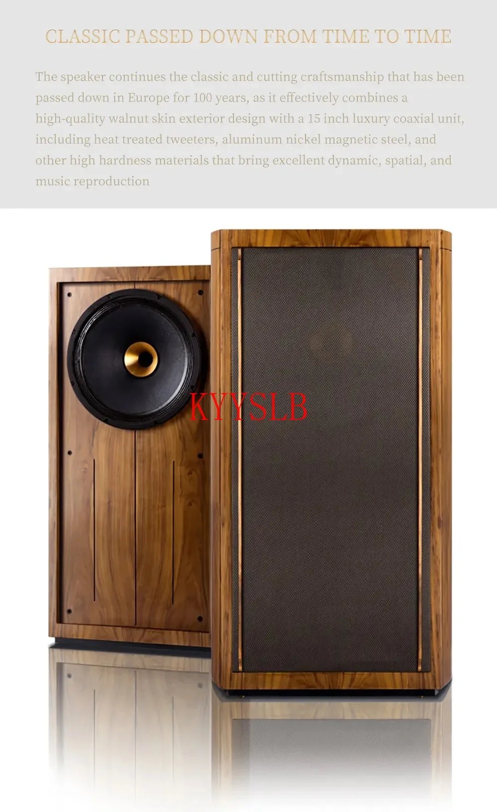15-inch Hifi Bookshelf  Coaxial Speaker High Fidelity Home Theater Speaker home High Quality Coaxial Passive Speaker 300W