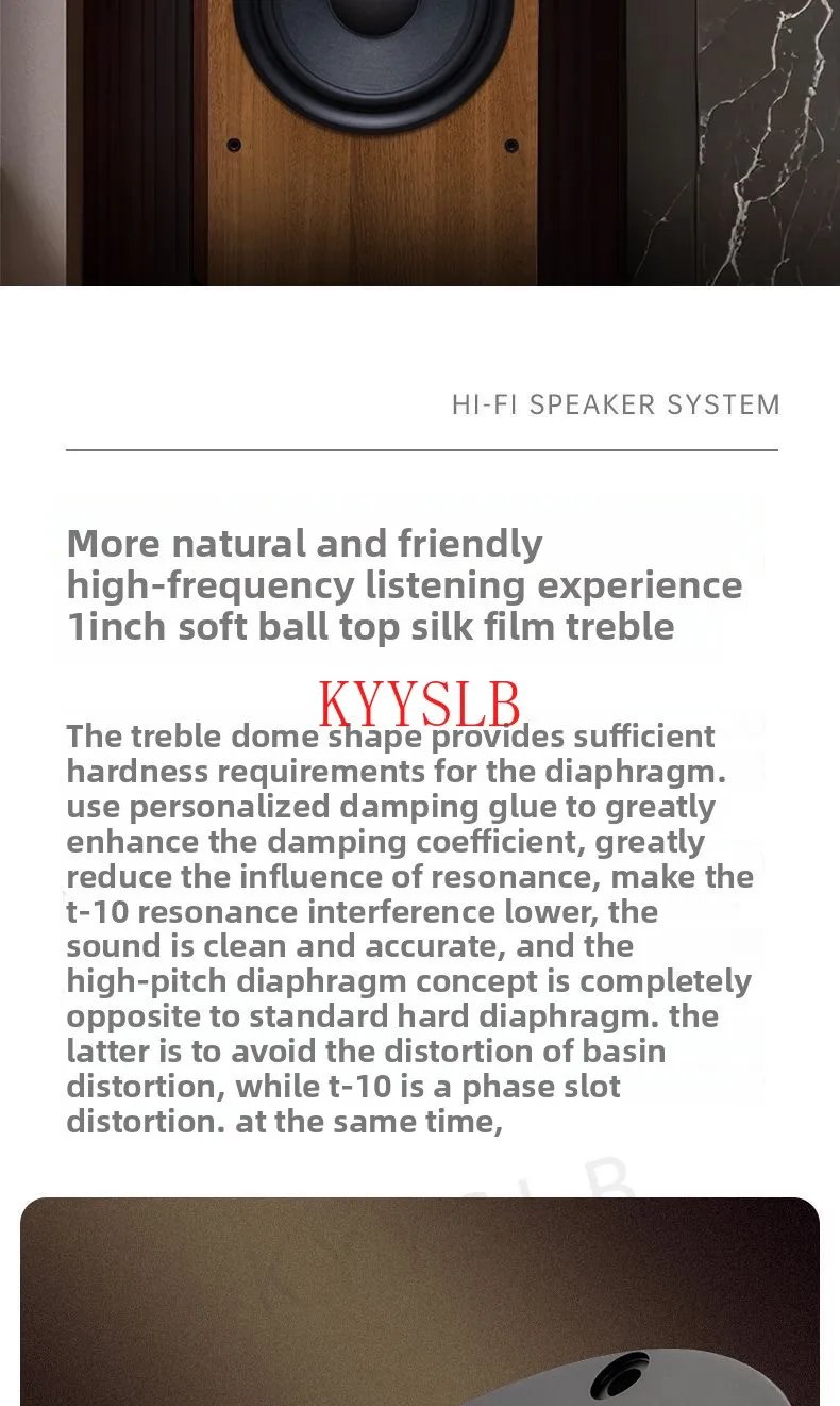 200W 10-inch Home Passive Speaker High-power Audiophile Hifi Bookshelf Speaker Three-way High-fidelity Floor-standing Speakers