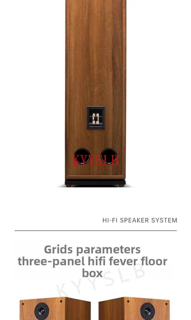 200W 10-inch Home Passive Speaker High-power Audiophile Hifi Bookshelf Speaker Three-way High-fidelity Floor-standing Speakers