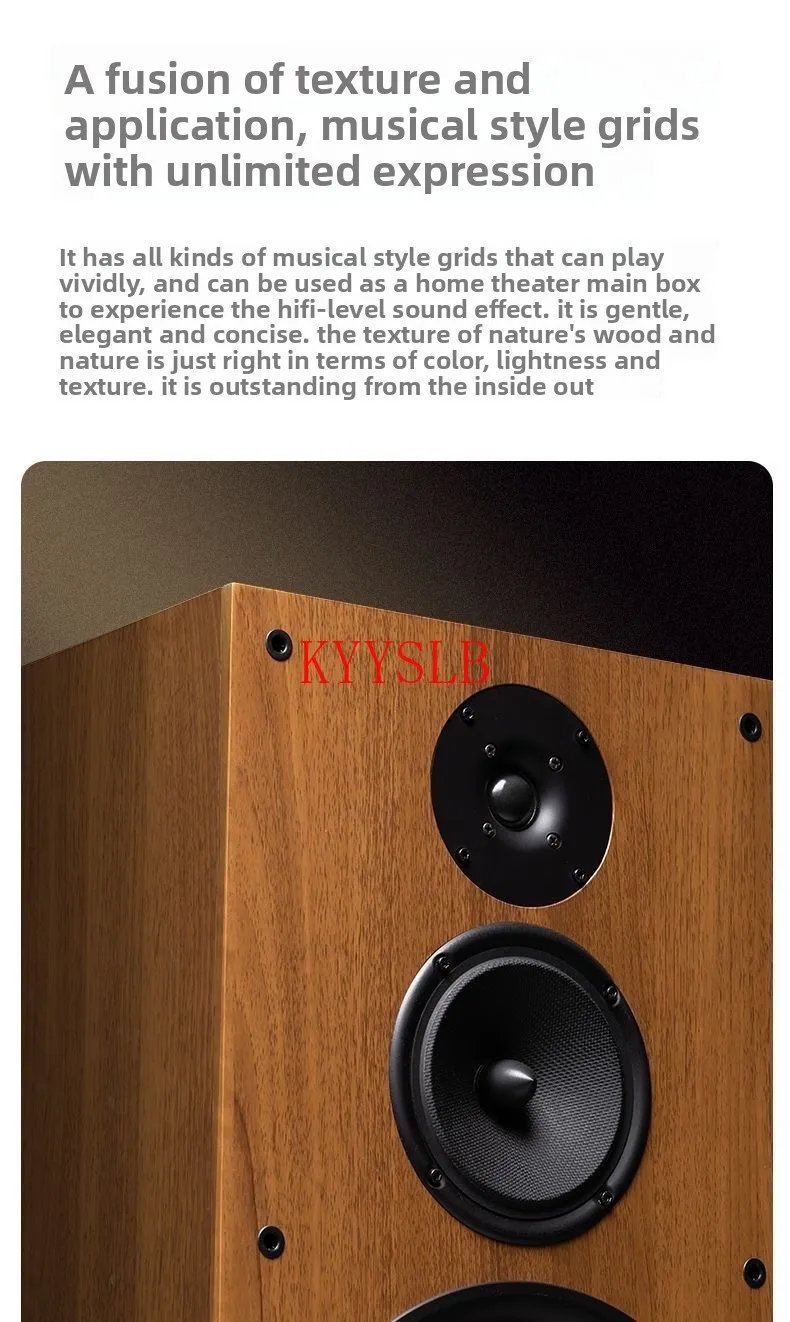 200W 10-inch Home Passive Speaker High-power Audiophile Hifi Bookshelf Speaker Three-way High-fidelity Floor-standing Speakers