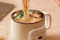 Multifunctional Electric Cooking Pot Non-stick Baby Food Pot 12h Appointment Soup Pot Hot Pot Auto Keep Warm Kitchen Tool 1.6L