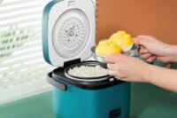 Mini Rice Cooker Automatic Household Kitchen Electric Cooking machine 1-2 People Food Warmer Steamer 1.2L Small Rice Cooker