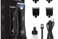 Sejoy Shaver for Men Ball Trimmer for Groin Pubic Grooming Body Hair Trimmer Replaceable Ceramic Blade Heads Electric Razor