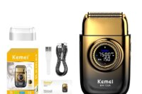 Kemei Professional Reciprocating Shaver Turbo High Speed Electric Foil Razor USB TYPE-C Gifts Men Bald Head Close Shave Trimmer