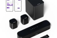 5.1ch Sound Bar with Subwoofer, Virtual Surround Sound System for TV, Sound Bar for Smart TV with 2 Surround Speakers, TV Sound
