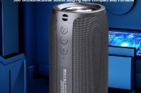 Zealot-S32 Wireless Speaker Outdoor Portable Subwoofer Speaker, Waterproof IPX 6, Dual Pairing,1800mAh Battery