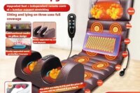 Electric Full Body Massage Mattress With Heating Hand Control Shoulder Neck Waist Airbag Back Kneading vibration Massage Cushion
