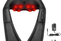 4D Shiatsu Neck and Shoulder Massager With Heat Electric Back Massagers Kneading Massage Pillow Full Body Muscle Home Car Use