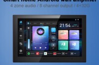 Smart home Android 11 system 4 zone audio 4+32G TUYA controls panel 8 inch touch screen bluetooth music player