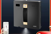 Robot Window cleaner ABIR WD8,Dual Water Spray,Smart Memory,High Vacuum Suction, Laser Sensor, Home Wall Glass Cleaning Robot