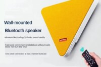 Smart Indoor Wall-mount Bluetooth Speaker TWS Wireless Stereo Music Center Support FM Radio USB AUX Playback With Remote Control