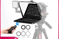 Ulanzi RT02 Universal Teleprompter Prompter DSLR Camera Smartphone Tablet Laptop Teleprompter Live Streaming Video Recording