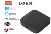 2.4G 5G Tuya Dual Band Multi Mode ZigBee Bluetooth Gateway Hub Wireless Smart Home Appliance Remote Controller Alexa Google Home