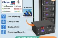 LiFePO4 48V 300AH 15KWH Battery 51.2V 100AH 200AH Lithium Solar Battery 6000+ Cycles With 16S 200A BMS For Inverter  EU Stock