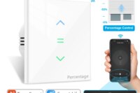 7th Generation Tuya Smart Life Roller Shutter Touch Panel Switch Percentage Remote Control Timer Work Google Assistant Alexa