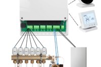 Beok wireless Thermostat Controller Heating Wifi Smart Home 8-Channel Heating System for Gas Boiler Water Floor Actuator